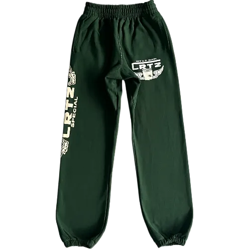 corteiz pants gasolina green