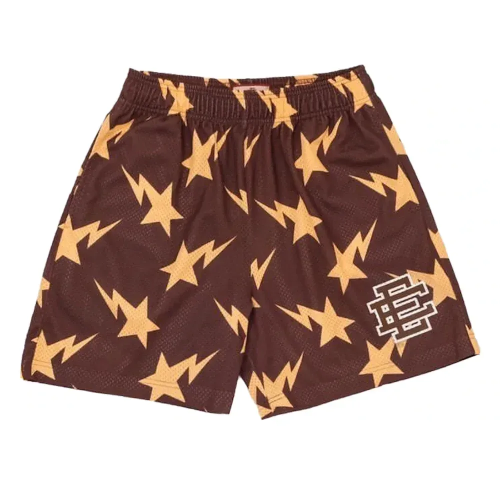 Eric Emanuel X BAPE Miami Basic Short Brown/Yellow