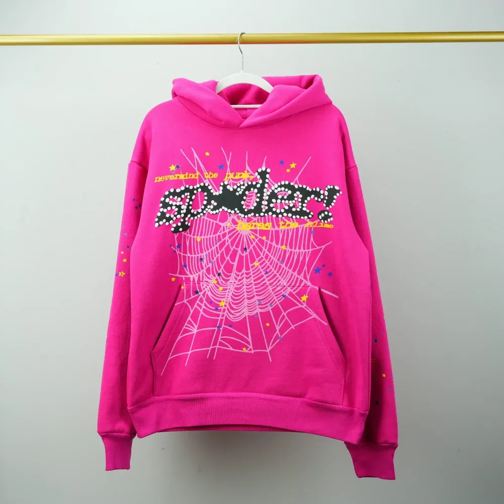 Sp5der P*NK Hoodie Pink